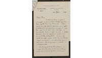 Object Letter from Charles McNeill to Henry Morris dated 24 January 1899cover