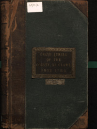 Object Lists of Clare Grand Juries from 1784-1882has no cover picture