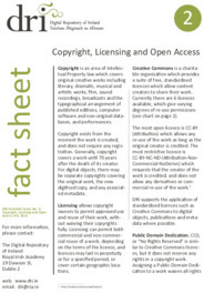 Object DRI Factsheet No 2: Copyright, Licensing and Open Access (2014-2021)has no cover picture