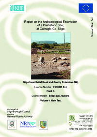 Object Archaeological excavation report, E0395 Caltragh Field Vols 1, 2, 3, County Sligo.cover picture