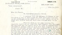 Object Letter from [Captain] Colin M. Woods, Employment Officer, British Legion, Irish Free State Area, 28 Harcourt Street, Dublin, to Lt. Col. John Steele, O.B.E., D.C.M., Irex Industries, Mespil Road, Dublinhas no cover picture