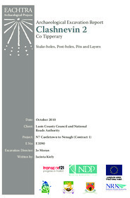 Object Archaeological excavation report,  E3590 Clashnevin 2, County Tipperary.cover picture