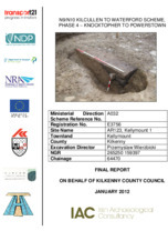 Object Archaeological excavation report, E3756 Kellymount 1,   County Carlow.cover
