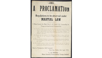 Object Proclamation: regulations to be observed under martial lawhas no cover
