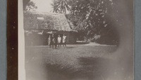 Object Photograph of Samoan children standing outside a traditional dwelling in Apia, Samoacover picture