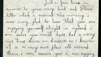 Object Letter from Private Edward Mordaunt to Miss.K. Robertscover