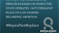 Object Infographic summarising a quote from the Coalition about Ireland's constitution and abortion lawhas no cover picture