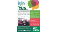 Object Dublin Bay North Together for Yes 'Vote Yes for Repeal' flyer.has no cover picture