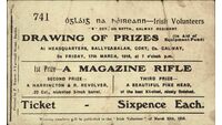 Object Irish Volunteers' raffle ticket.has no cover picture