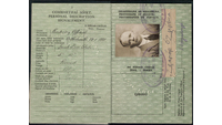 Object Gerald Griffin's passport, former Irish Volunteer.cover