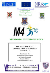 Object Archaeological excavation report,  02E1075 Kilmorebrannagh, County Kildare.has no cover