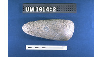 Object ISAP 10066, photograph of face 1 of stone axehas no cover