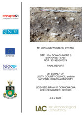 Object Archaeological excavation report, 02E1333 Site 110A Donaghmore 5, County Louth.cover picture