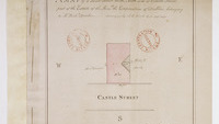 Object Map of a small House on the North side of Castle St… City Estate belonging to Mr. Richard Sparks' - For renewal to Sparks see Expired Leases Nos 134-5 May 1836cover