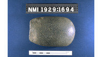 Object ISAP 03365, photograph of face 2 of stone axehas no cover