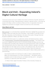 Object Black and Irish - Expanding Ireland's Digital Cultural Heritagecover picture