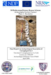 Object Archaeological excavation report,  03E1039 Curraghprevin 2,  County Cork.cover picture