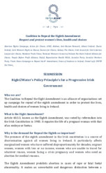 Object Coalition to Repeal the Eighth: Policy submission to Right2Waterhas no cover picture