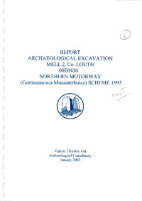 Object Archaeological excavation report, 00E0430 Mell 2, County Louth.has no cover picture