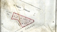 Object Map of Premises sold by the Commissioners of Wide Streets to William C. Colvill to which this deed referscover