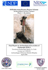 Object Archaeological excavation report,  03E1132 Skahanagh North 3,  County Cork.has no cover