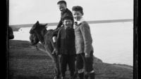 Object Photograph of three schoolboys with a donkey on the West Pier, Dun Laoghaire, Co. Dublinhas no cover picture
