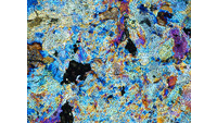 Object ISAP 05770, photograph of cross polarised thin section of stone axecover