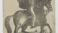 Object Woodcut of a cavalry-man from the Crimean War periodcover picture