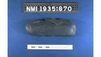 Object ISAP 02074, photograph of face 2 of stone axehas no cover