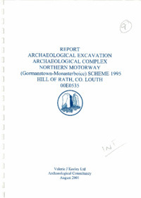 Object Archaeological excavation report, 00E0535 Hill of Rath, County Louth.cover