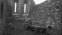 Object Clonmacnoise Temple Ri: lancets in the Co. Offaly, East Wallcover picture