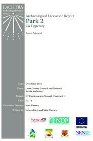 Object Archaeological excavation report,  E3772 Park 2,  County Tipperary.has no cover picture
