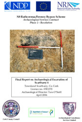 Object Archaeological excavation report,  03E1372 Scartbarry 4,  County Cork.cover
