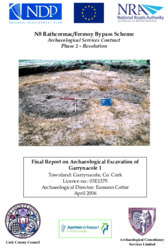 Object Archaeological excavation report,  03E1375 Garrynacole 1,  County Cork.cover picture