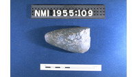 Object ISAP 03400, photograph of face 1 of stone axehas no cover
