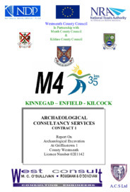 Object Archaeological excavation report,  02E1142 Griffinstown 1, County Westmeath.cover