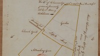 Object Map of a parcel of ground bounded by Grafton Street, College Green, and Chequer Lane - leased to Mr. Pooley  (3 copies)  No. 1has no cover