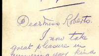 Object Letter from Private Joseph Clark to Monica Robertscover