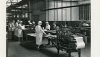Object Women working at the machines in the Aintree factorycover